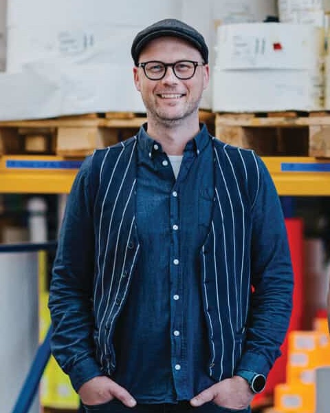 Porträt von Martin Hauer, Inhaber von Hauer Labels